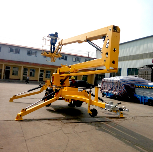 牽引折臂式液壓升降機(jī) 牽引折臂式液壓升降機(jī)